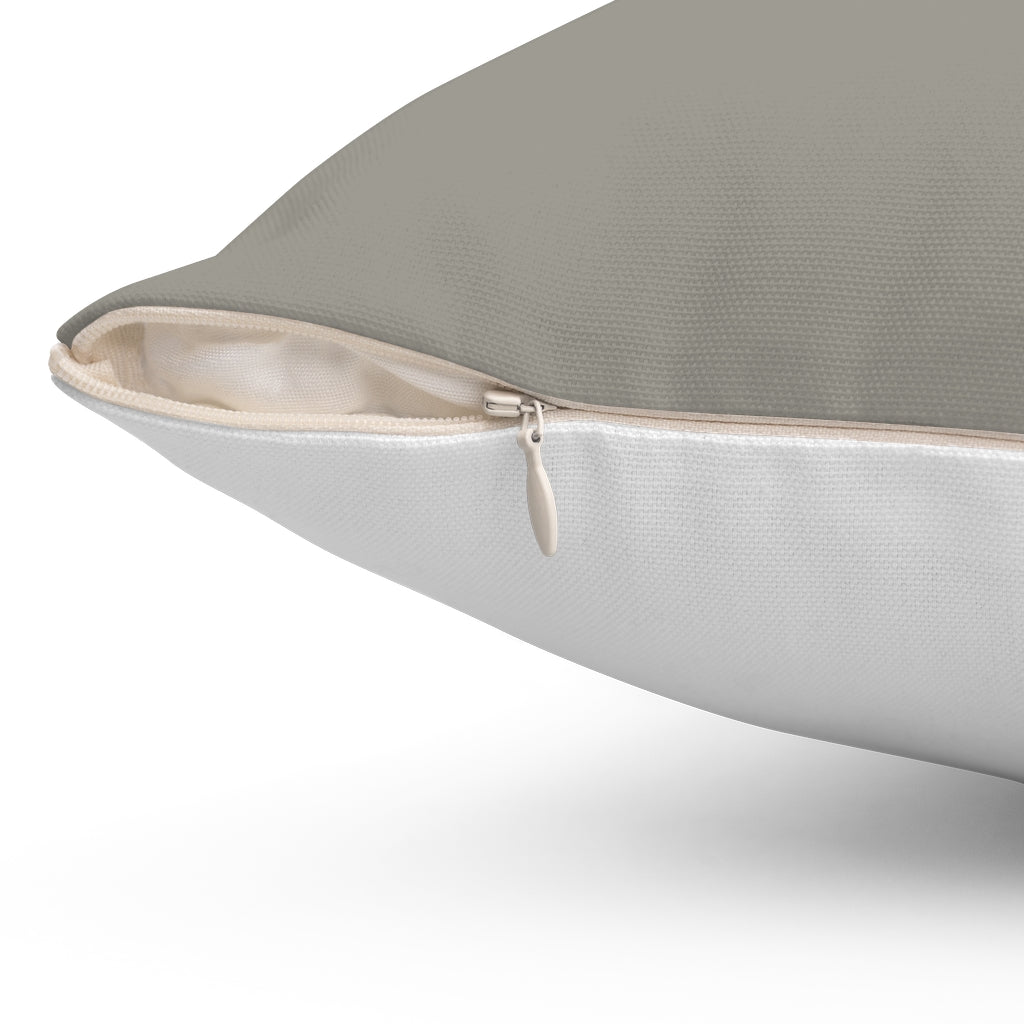 Sofa So Good BEIGE-GREY Spun Polyester Square Pillow 14inch