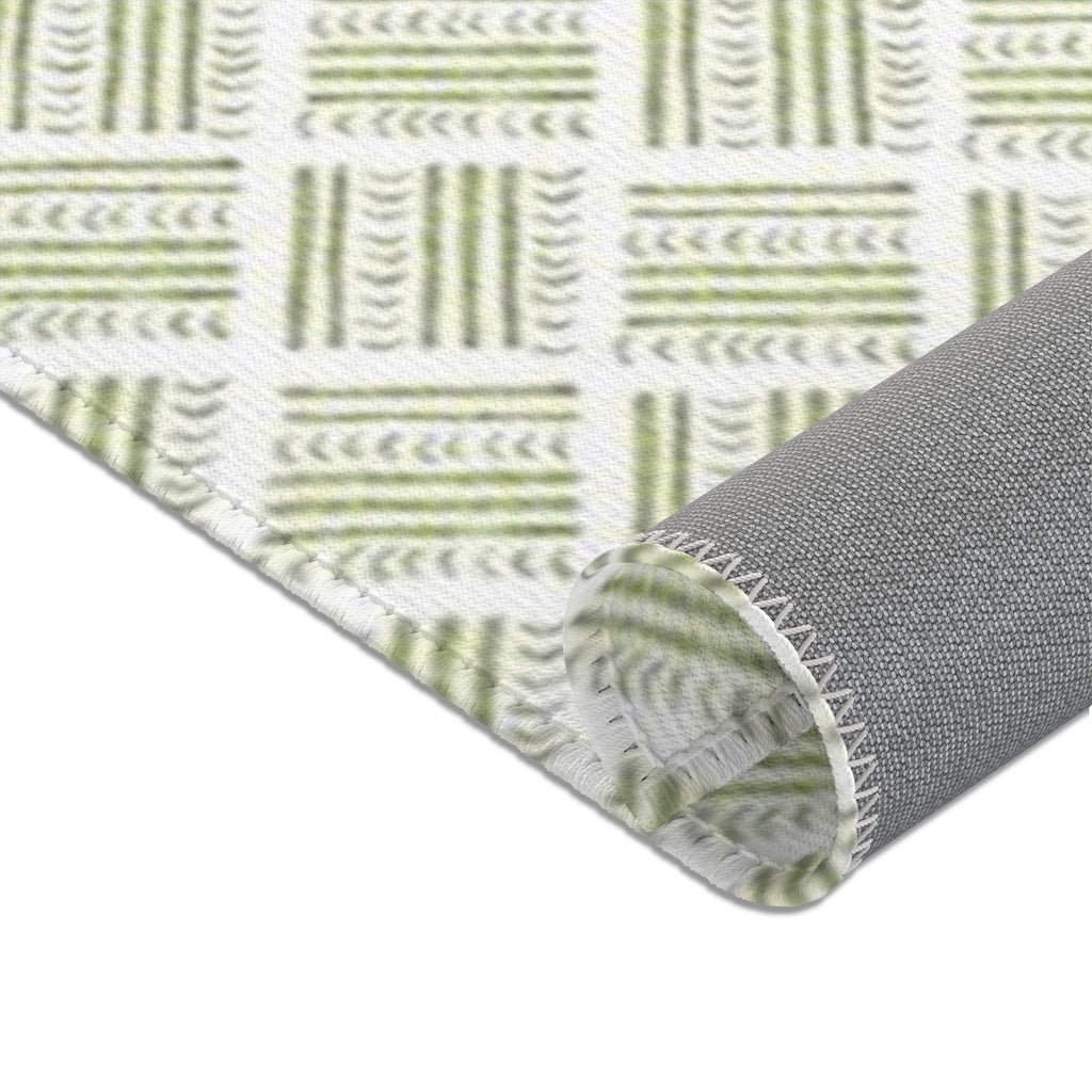 Watercolor Basketweave Printed Area Rugs