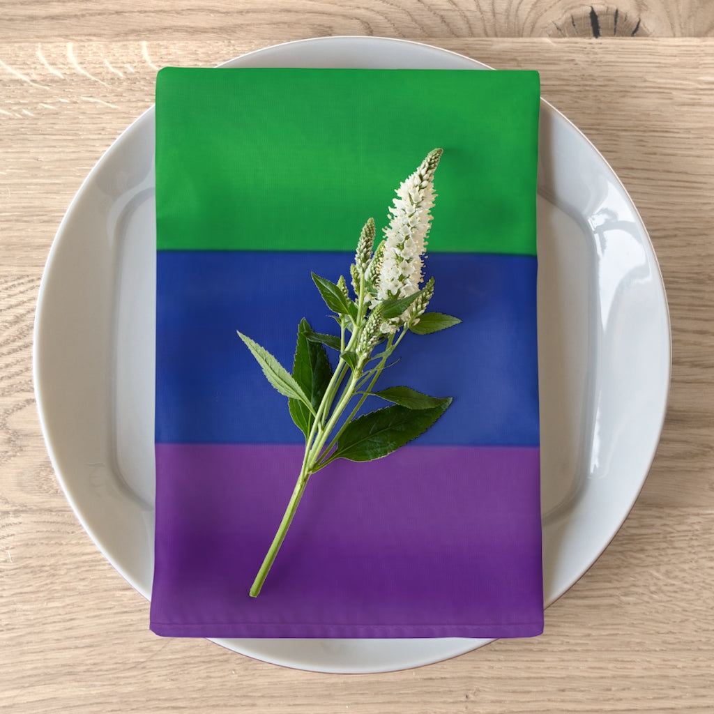 Pride Flag Printed Fabric Napkins, Set of 4