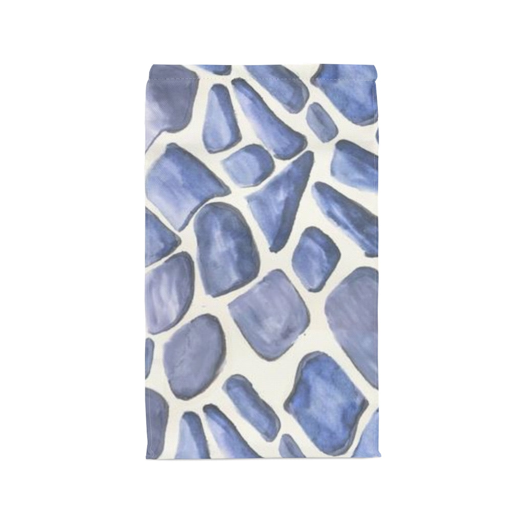 Blue Giraffe Printed Polyester Lunch Bag