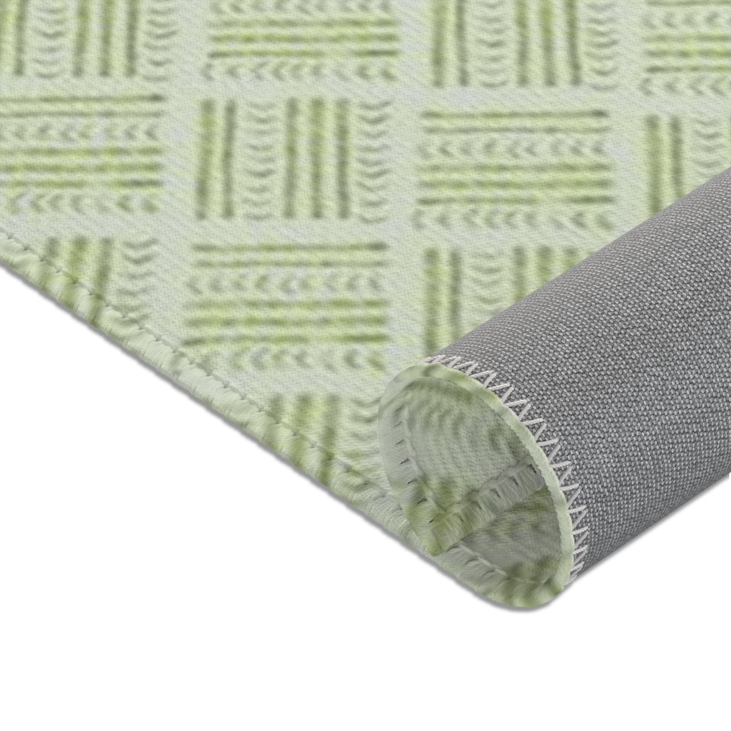 Watercolor Basketweave Printed Area Rugs