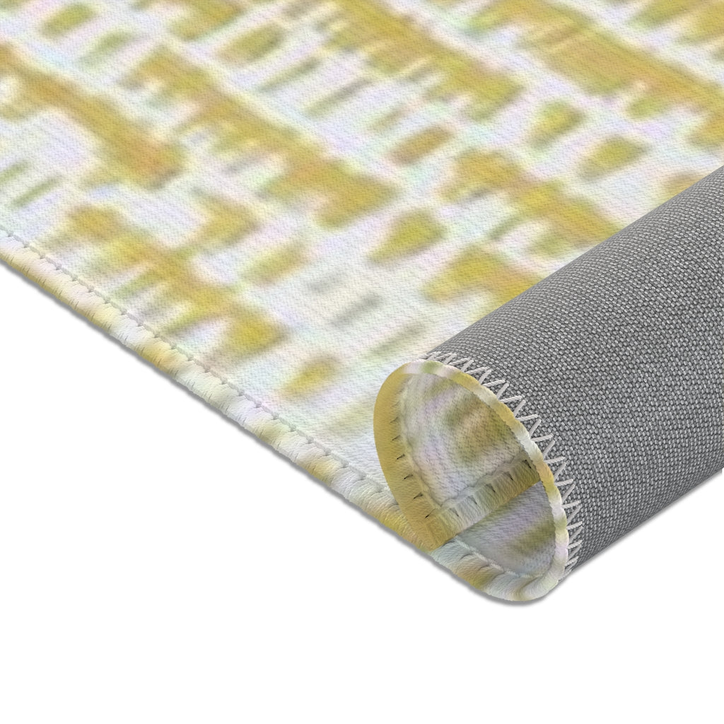 Distressed Stripe Watercolor Printed Area Rugs