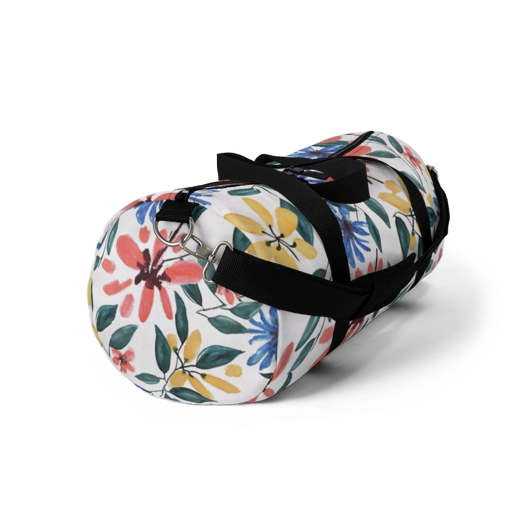 Floral Watercolor Printed Duffel Bag