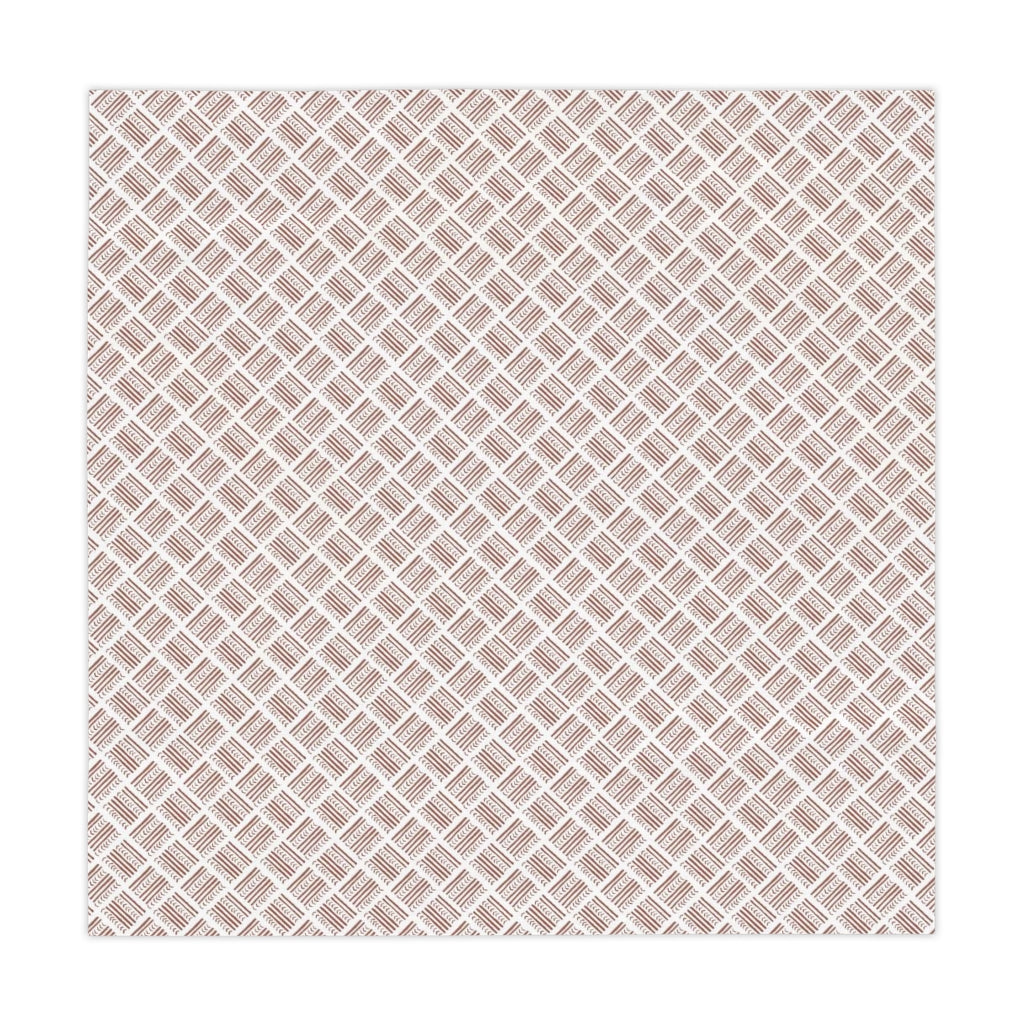 Watercolor Basketweave Printed Table Cloth