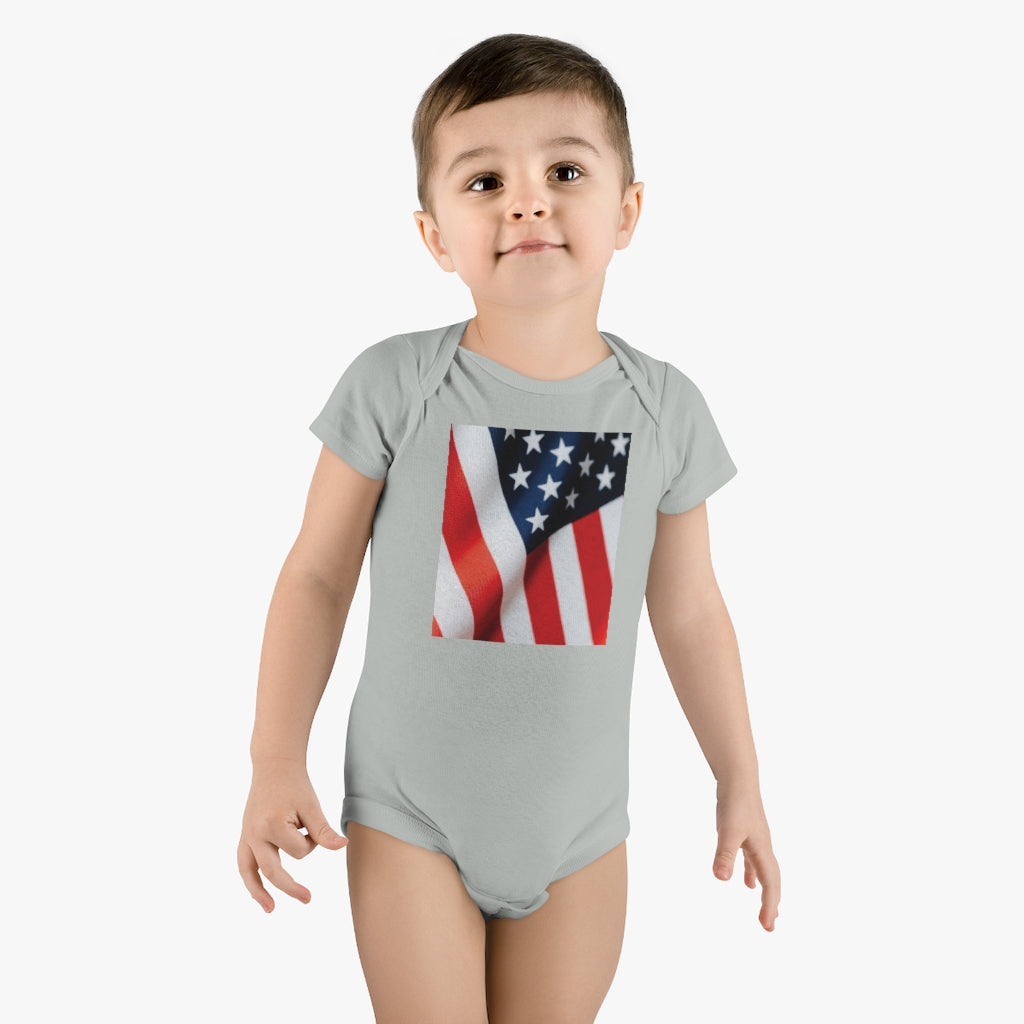 American Flag Baby Short Sleeve Onesie®