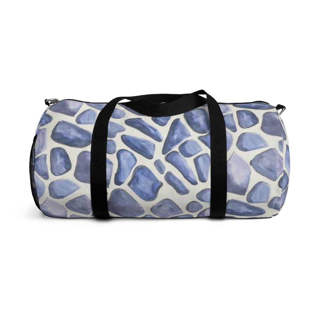 Blue Giraffe Printed Duffel Bag