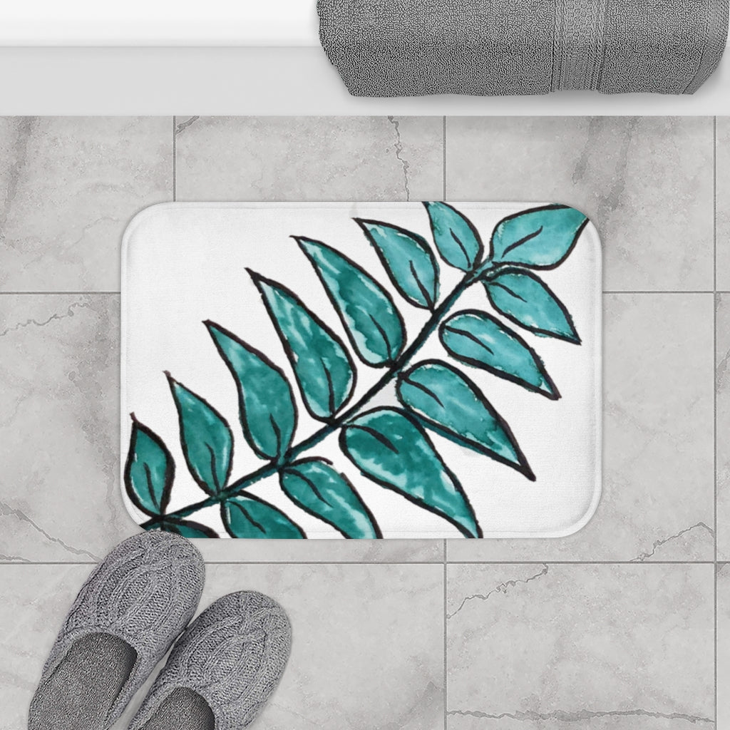 Large Palm Leaf Bath Mat