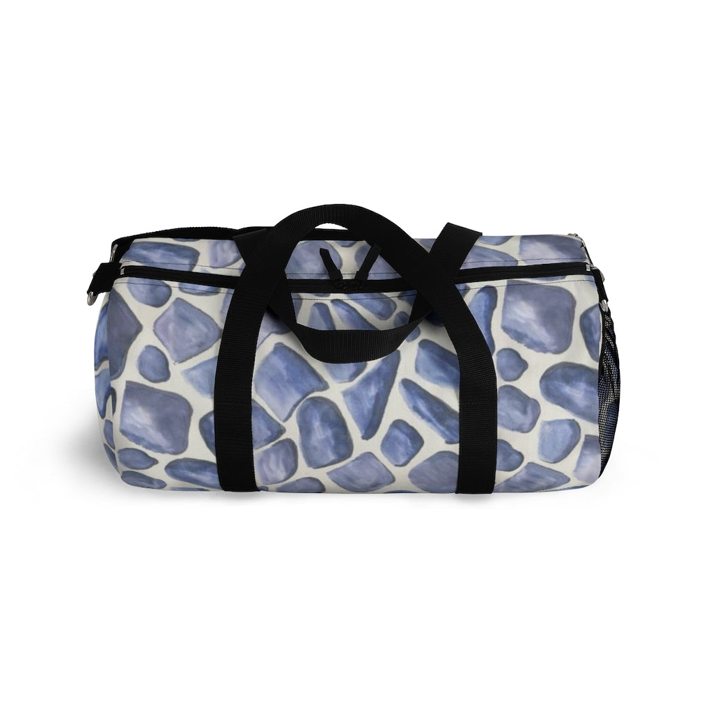 Blue Giraffe Printed Duffel Bag