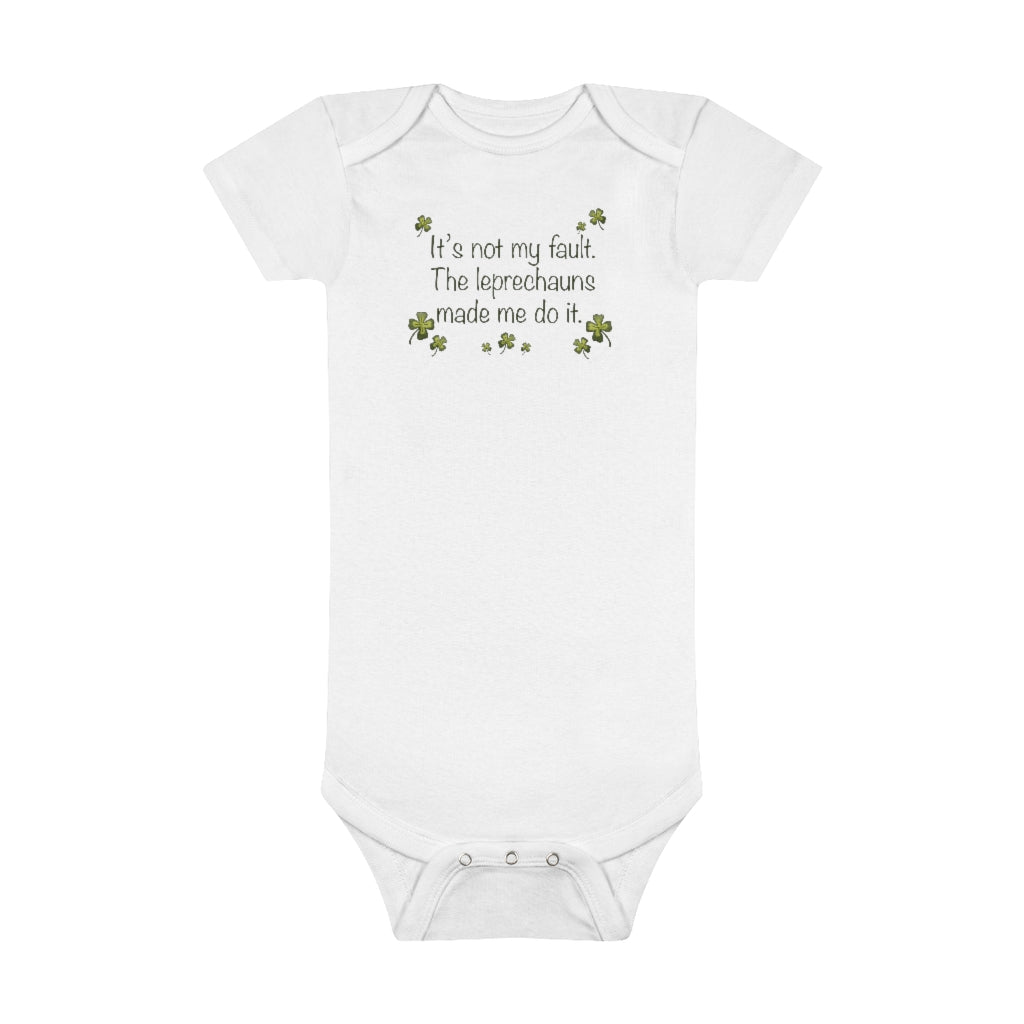 It's not my fault Baby Short Sleeve Onesie®