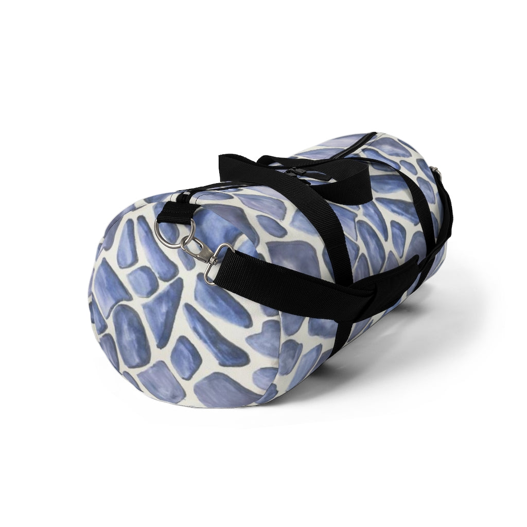 Blue Giraffe Printed Duffel Bag