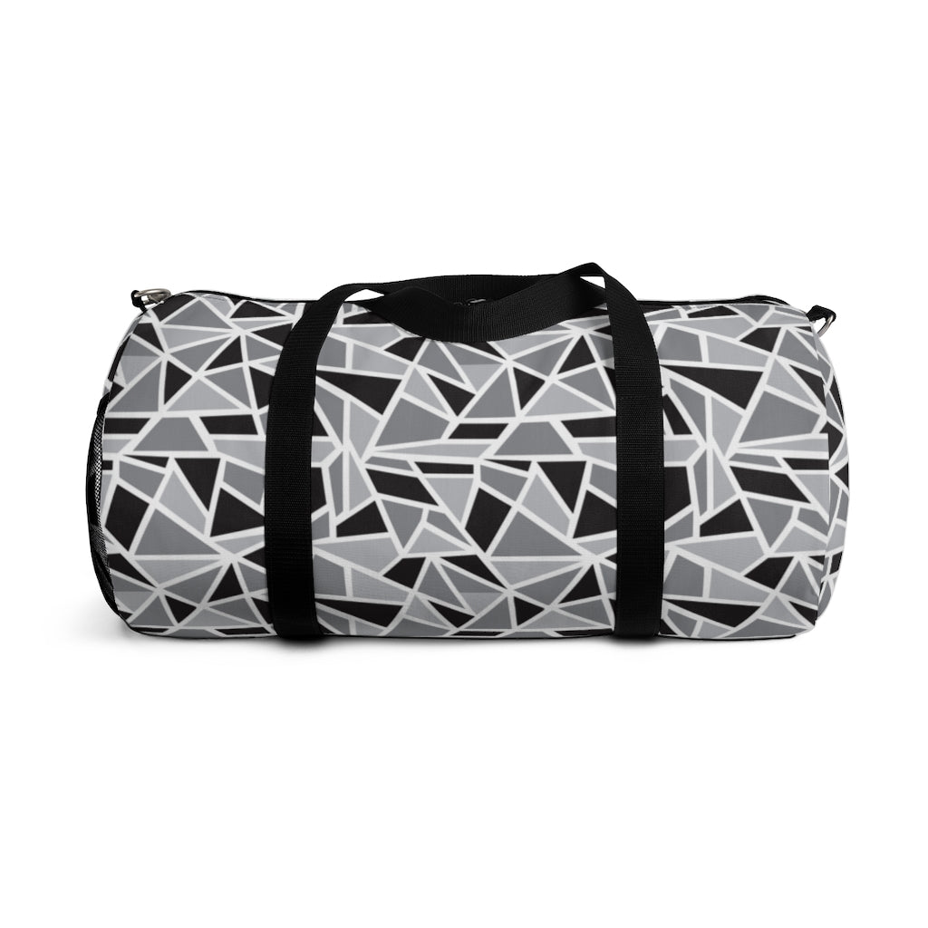 Black & White Geo Printed Duffel Bag