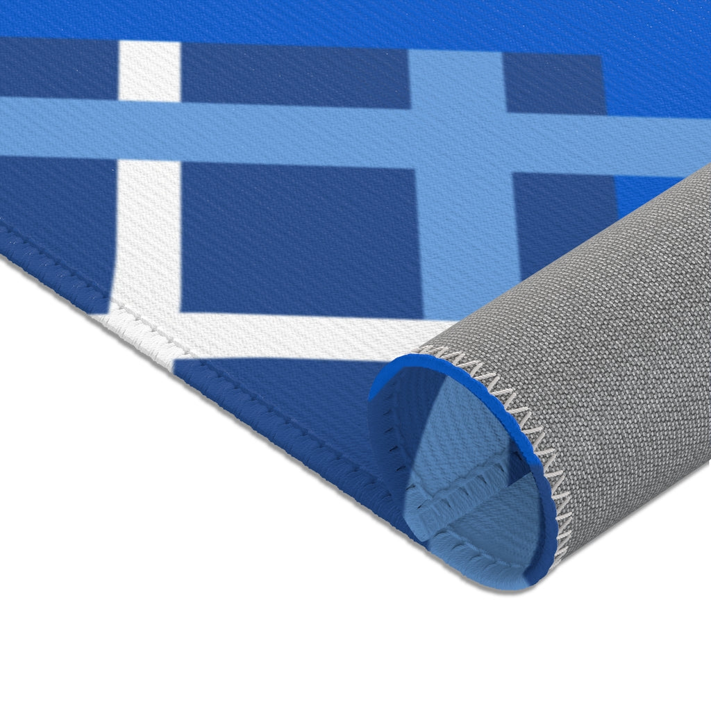 Stripe Geo Printed Area Rugs