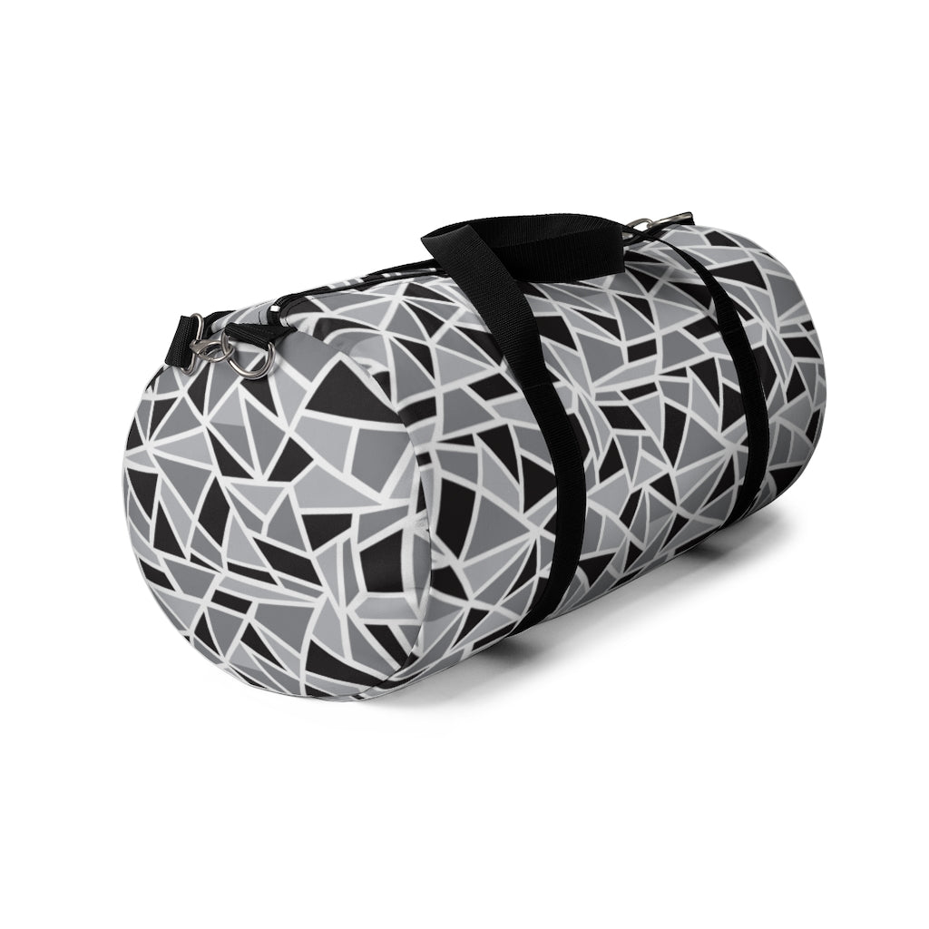 Black & White Geo Printed Duffel Bag
