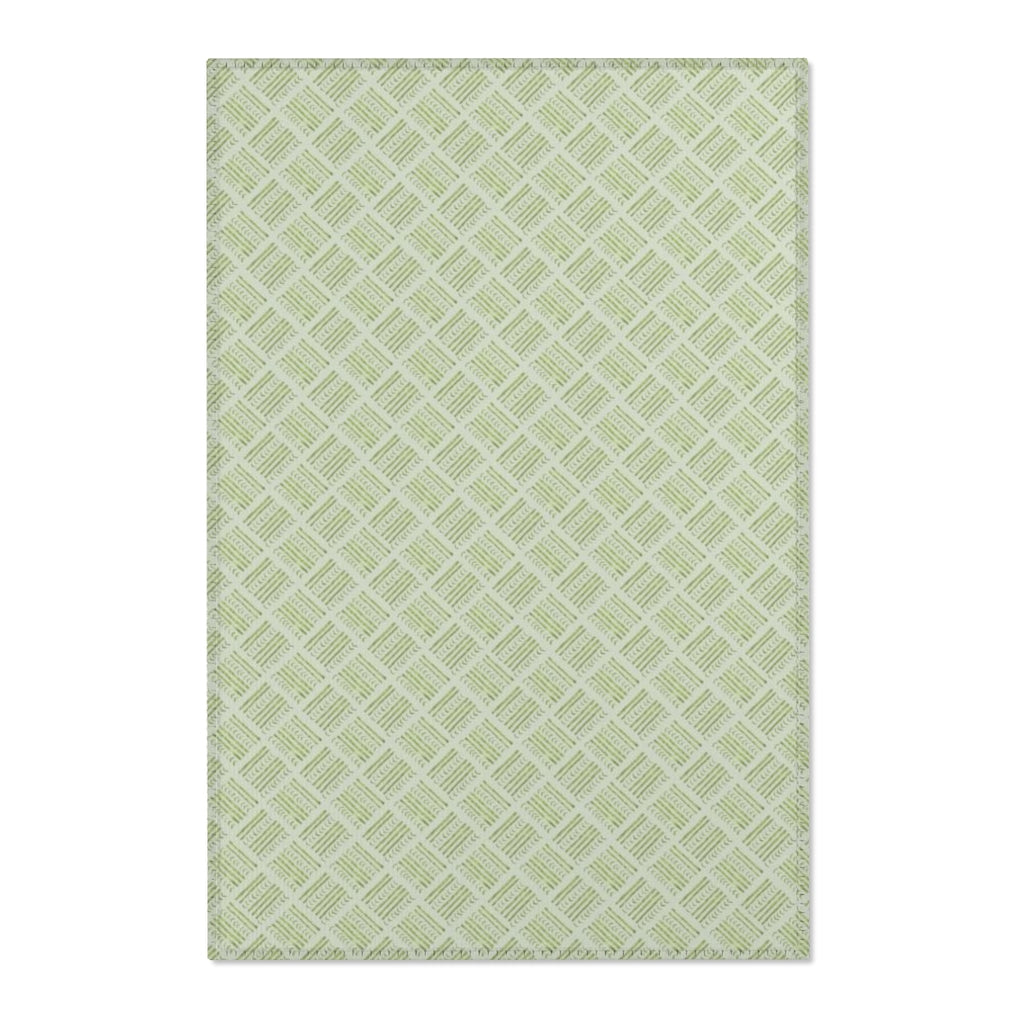 Watercolor Basketweave Printed Area Rugs