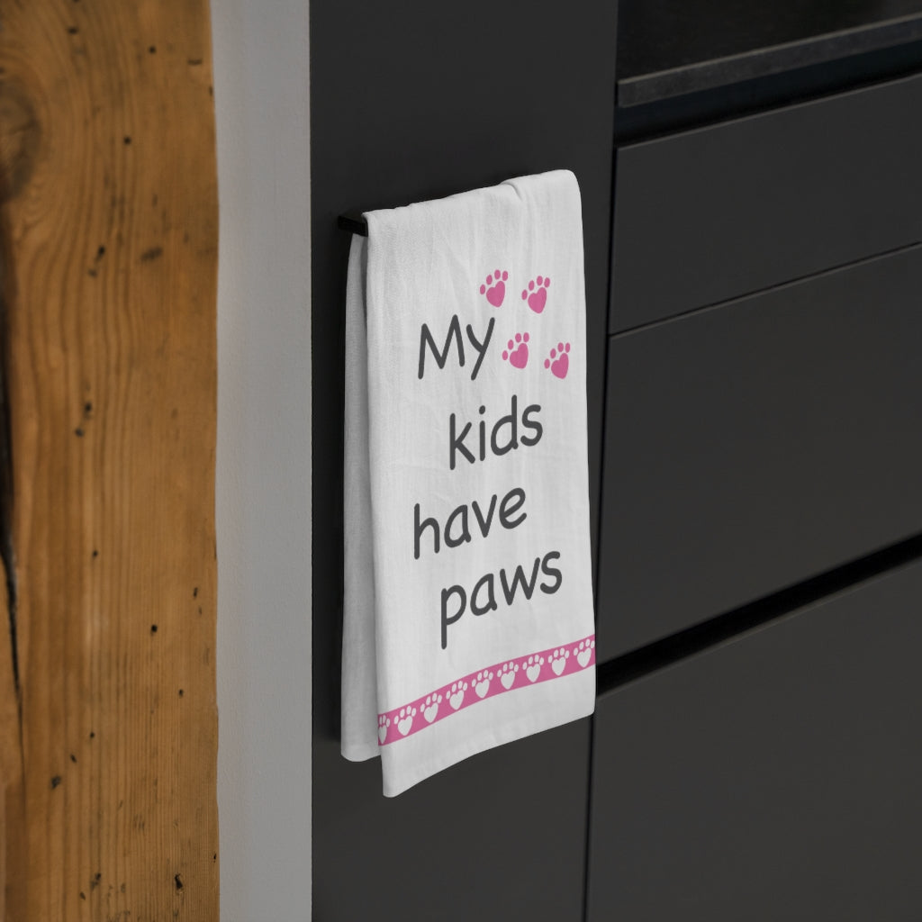 My kids have Paws Tea Towel