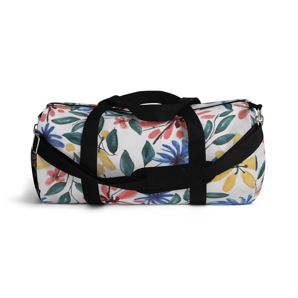 Floral Watercolor Printed Duffel Bag