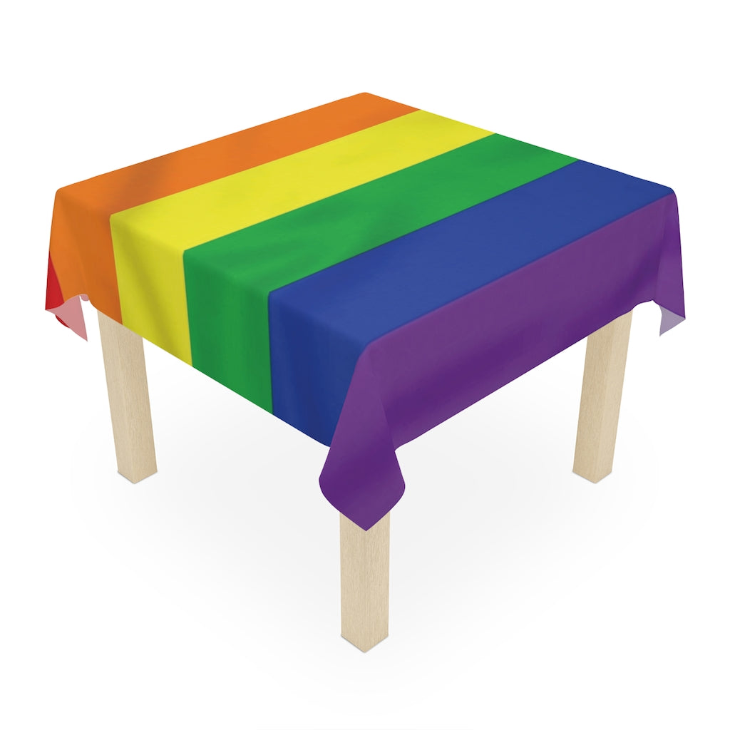 Rainbow Pride Flag Printed Table Cloth