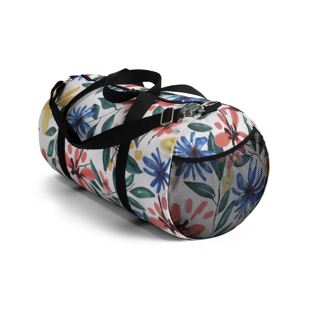 Floral Watercolor Printed Duffel Bag
