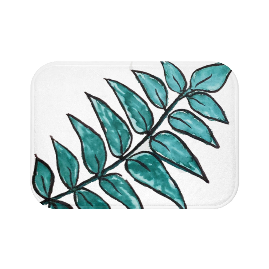 Large Palm Leaf Bath Mat