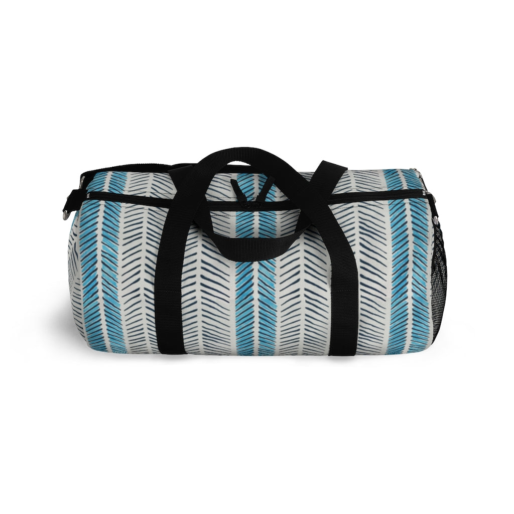 Painted Herringbone Printed Duffel Bag