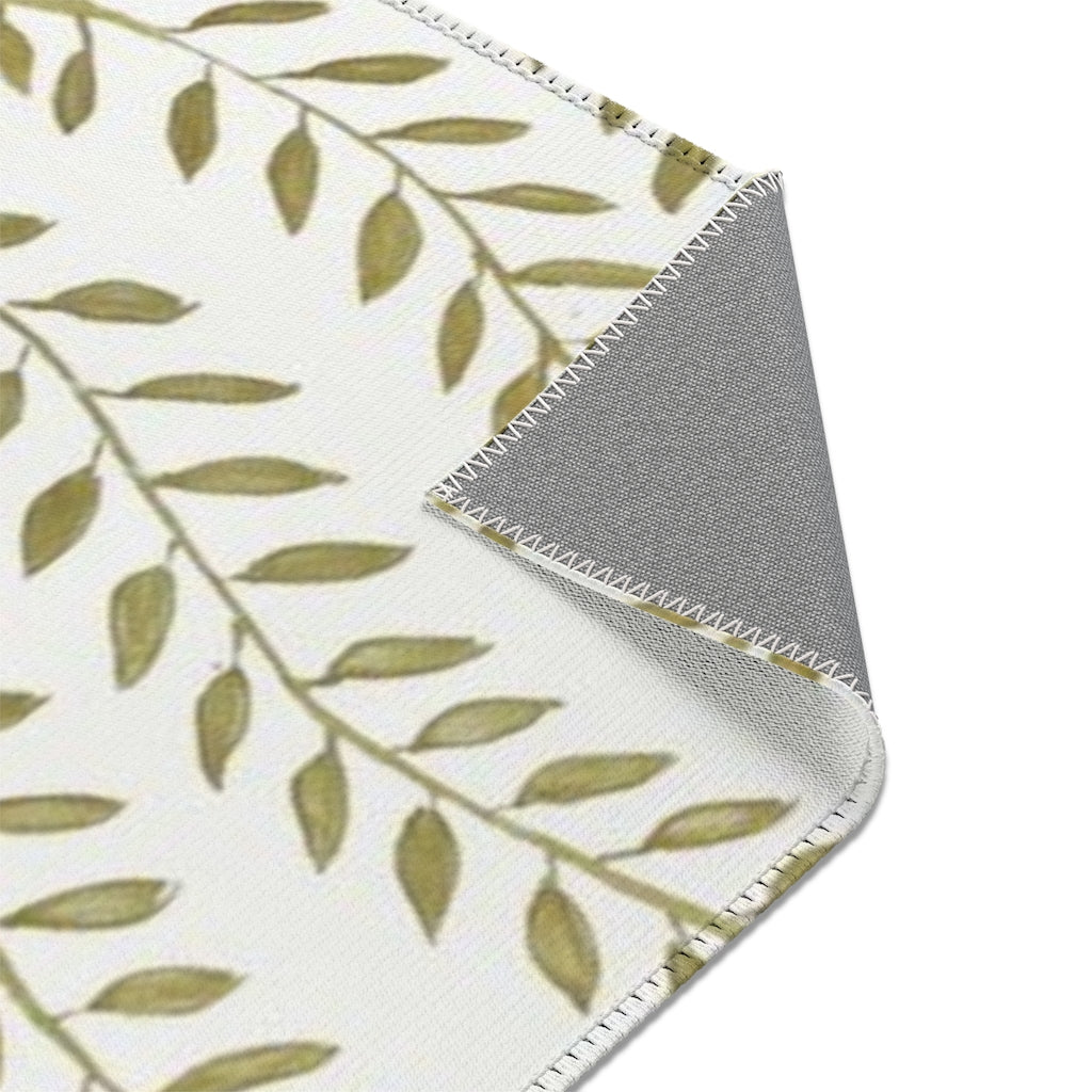 Spring Vine Leaves Printed Area Rugs