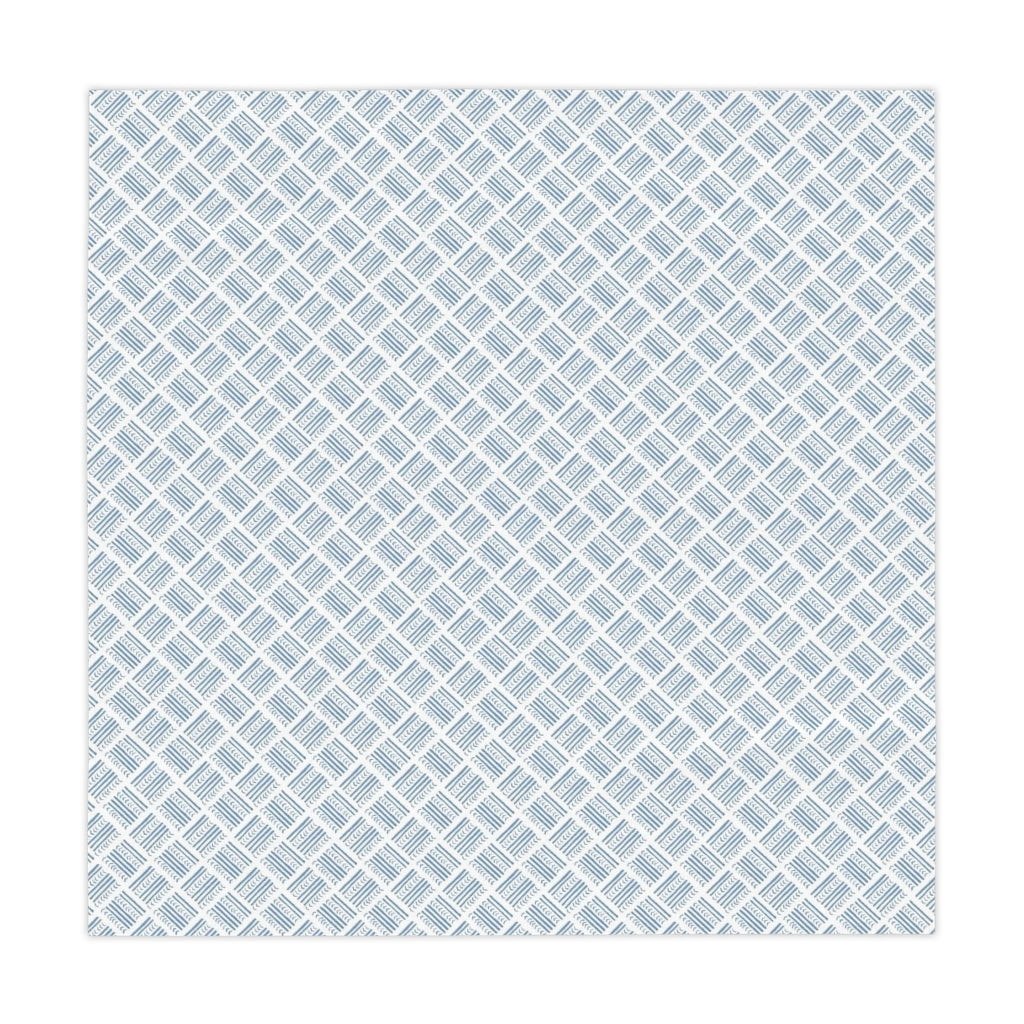Watercolor Basketweave Printed Table Cloth