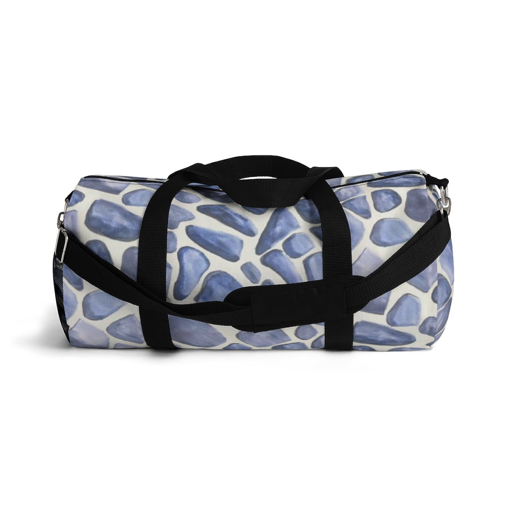 Blue Giraffe Printed Duffel Bag