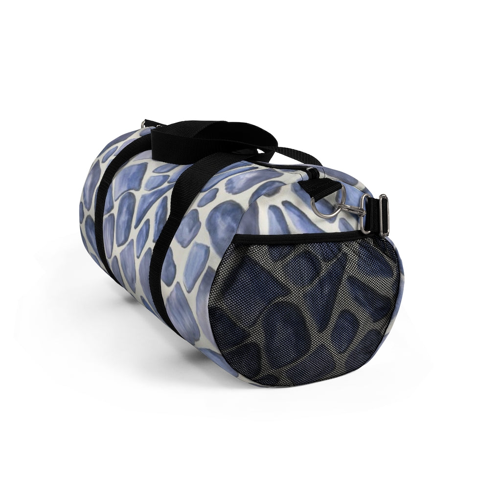 Blue Giraffe Printed Duffel Bag