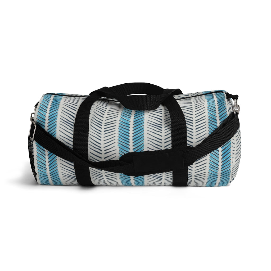 Painted Herringbone Printed Duffel Bag