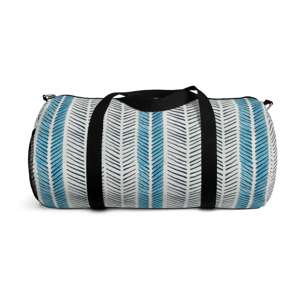 Painted Herringbone Printed Duffel Bag
