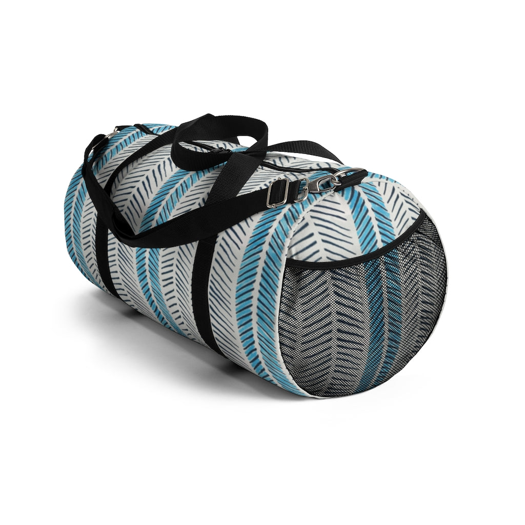 Painted Herringbone Printed Duffel Bag