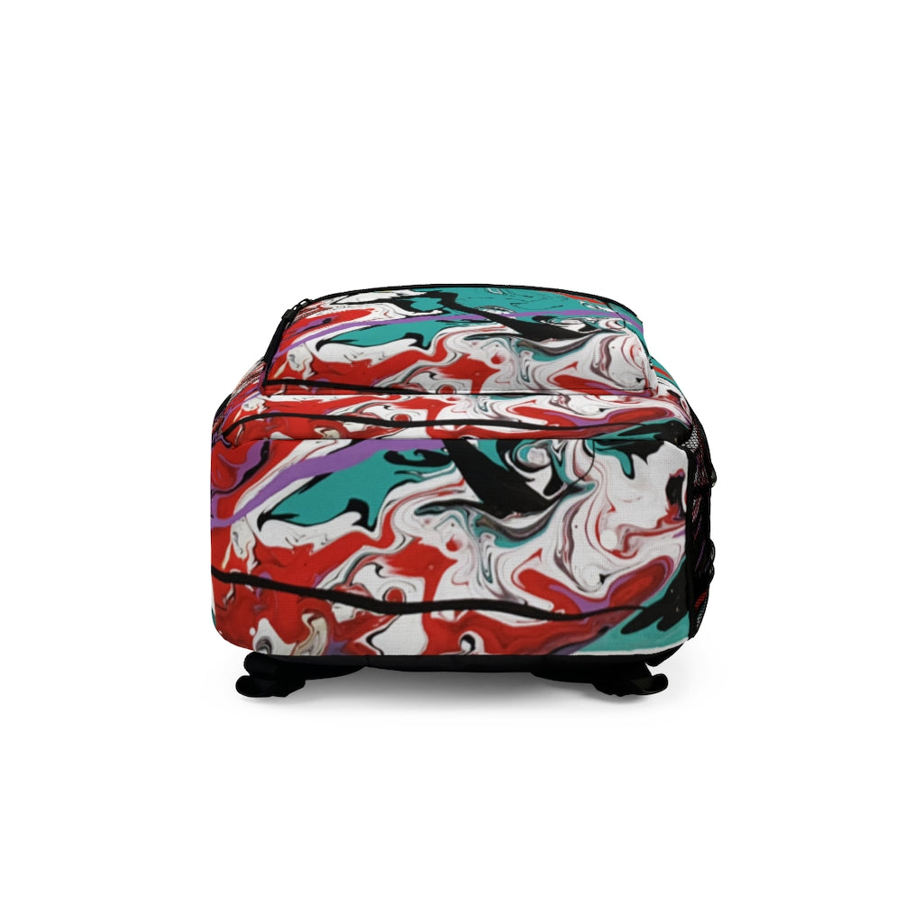Abstract Art Printed Backpack (Made in USA)