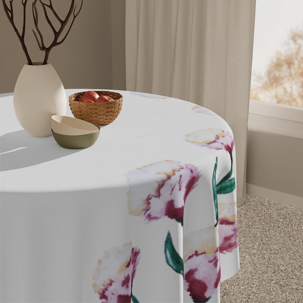 Watercolor Flower Printed Table Cloth