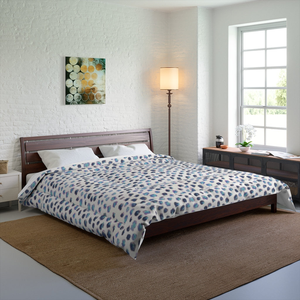 Blue Cheetah Comforter