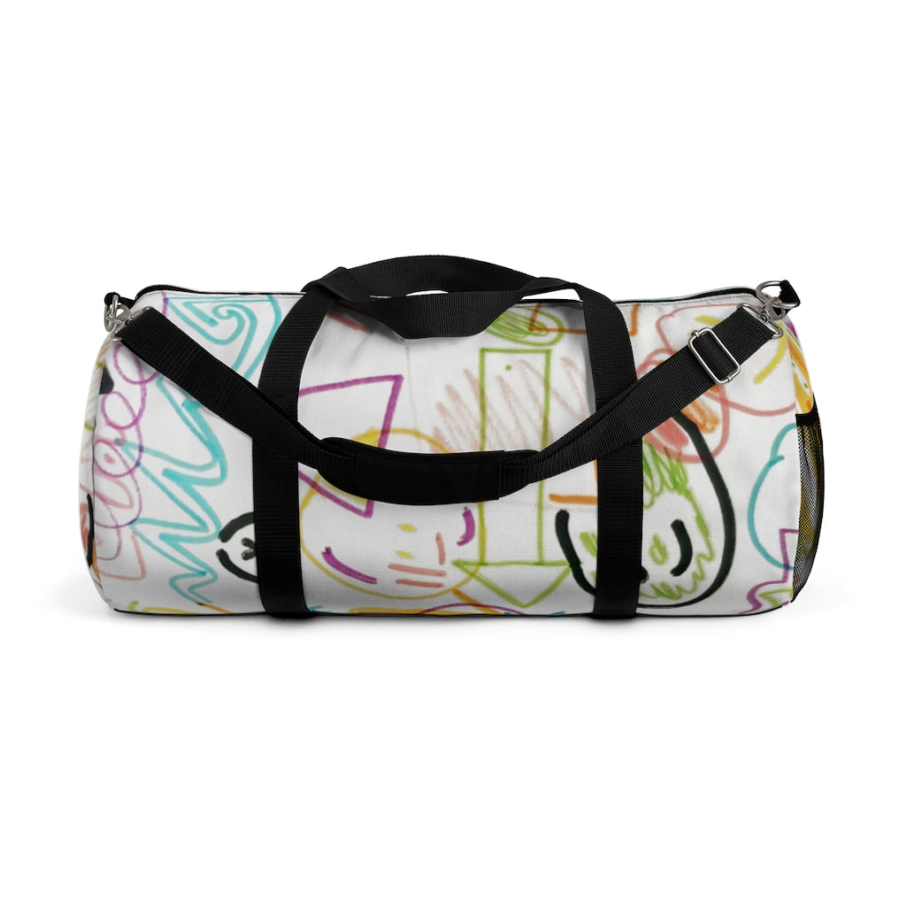 Graffiti Printed Duffel Bag