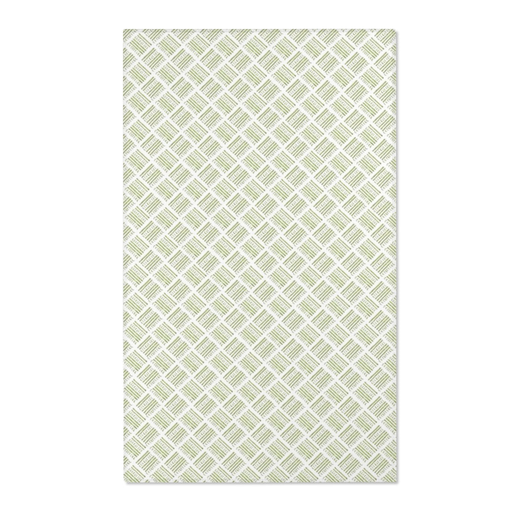 Watercolor Basketweave Printed Area Rugs
