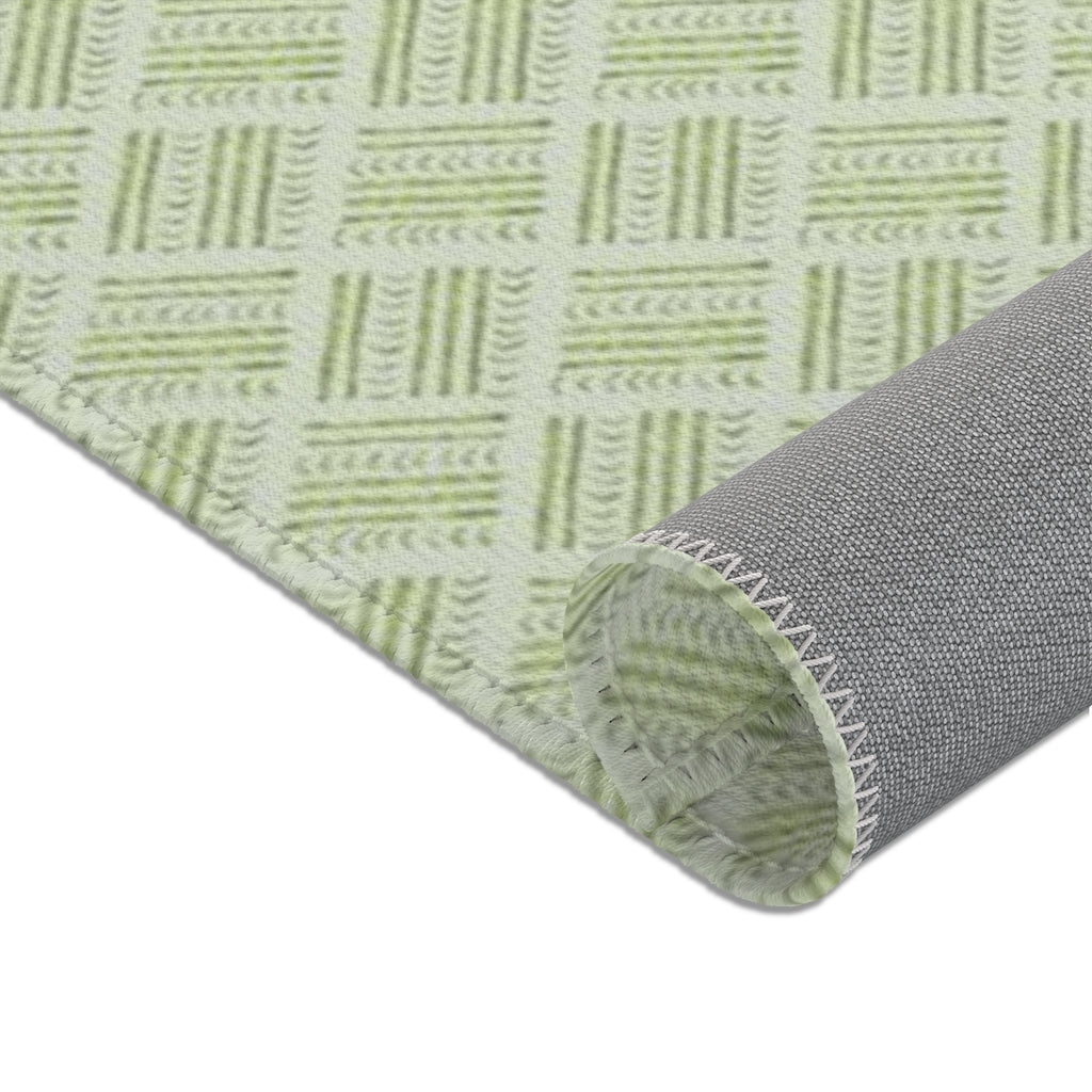 Watercolor Basketweave Printed Area Rugs