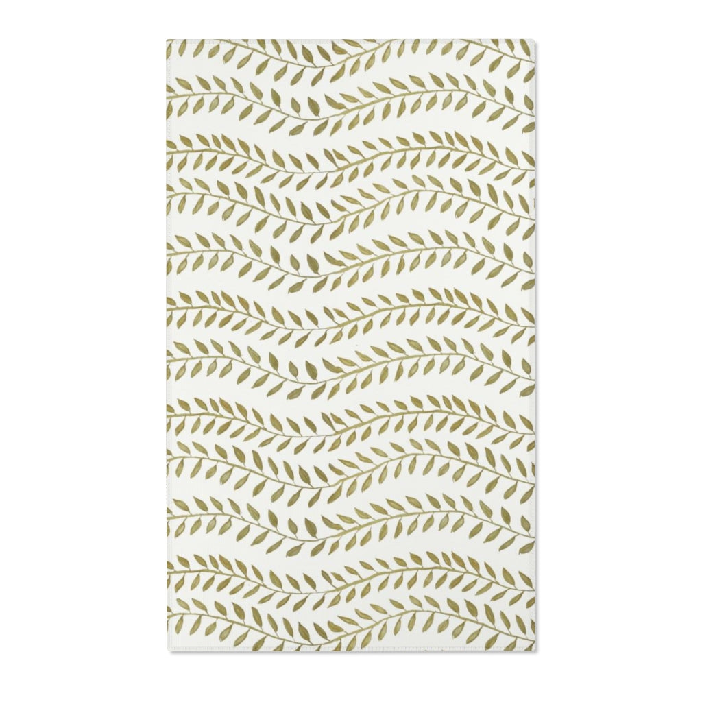 Spring Vine Leaves Printed Area Rugs