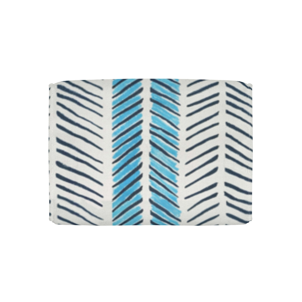 Painted Herringbone Printed Polyester Lunch Bag