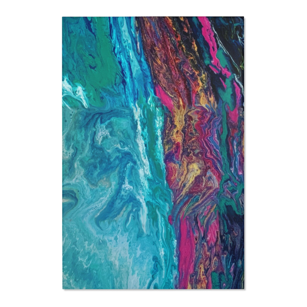 Abstract Landscape Printed Area Rugs