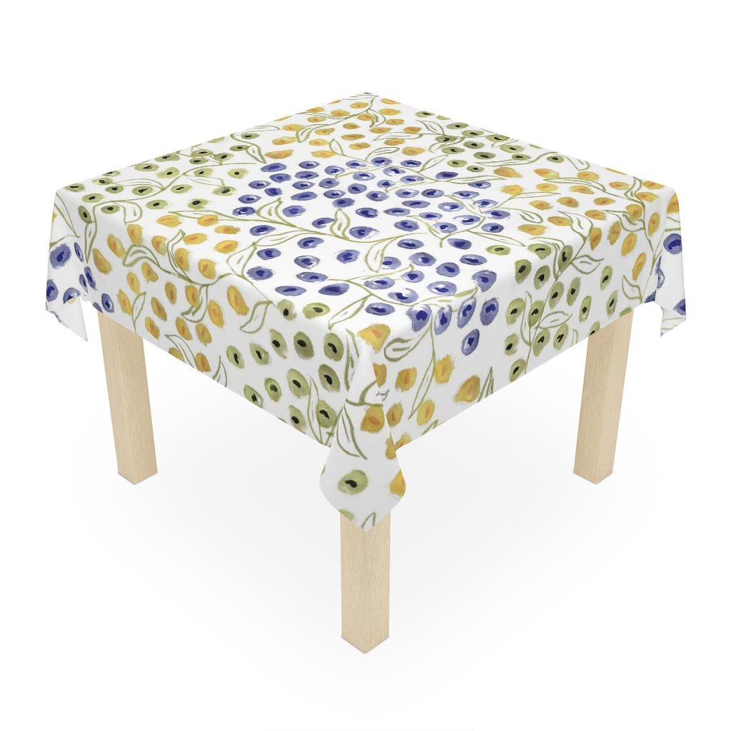 Watercolor Floral Printed Table Cloth