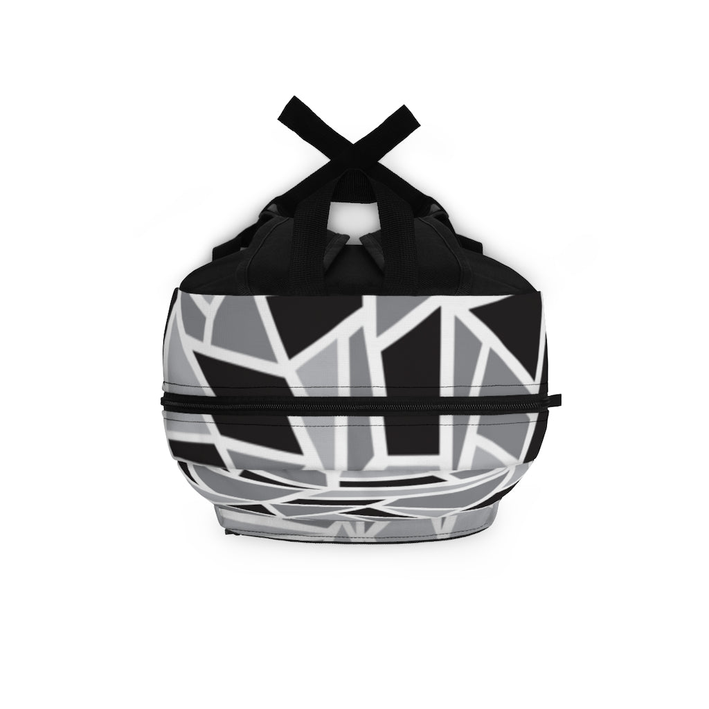 Black & White Geo Printed Backpack (Made in USA)