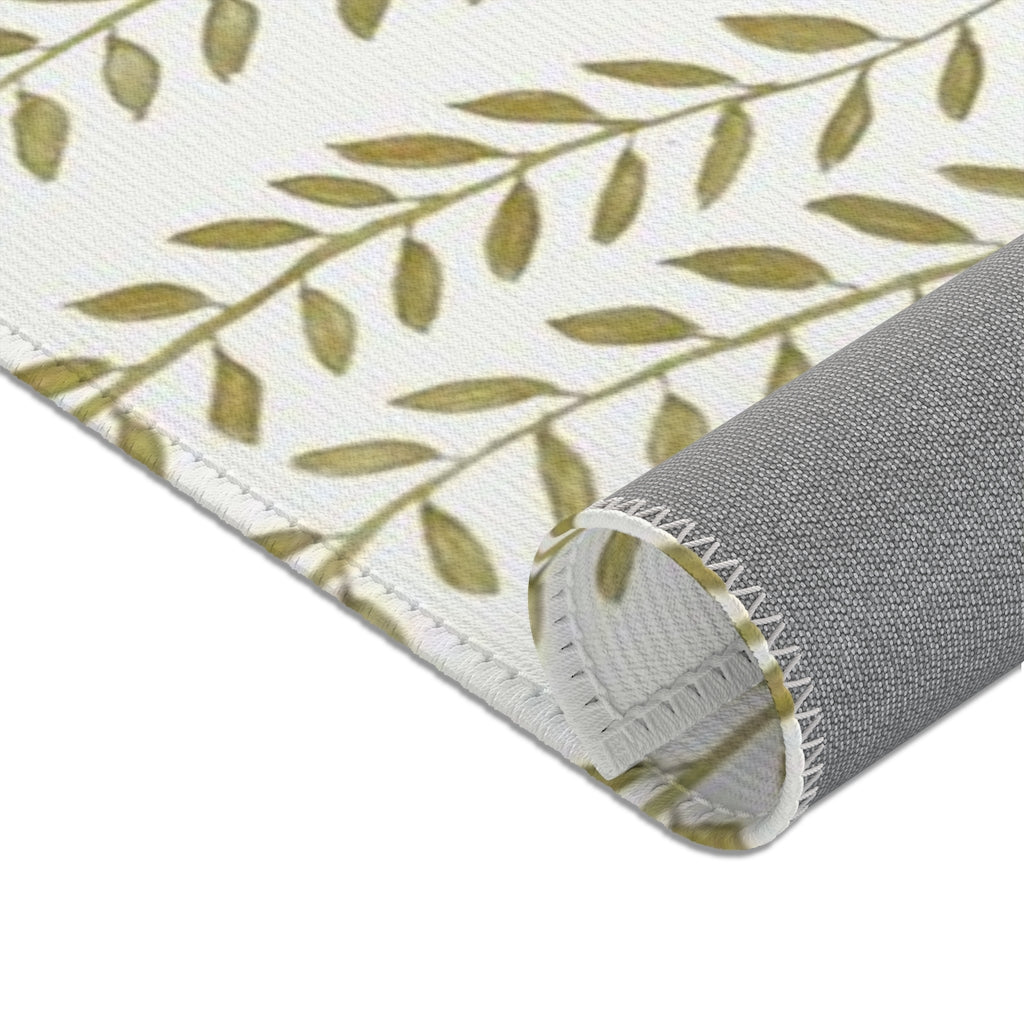 Spring Vine Leaves Printed Area Rugs