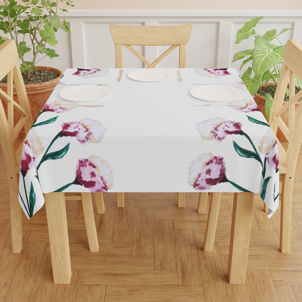 Watercolor Flower Printed Table Cloth