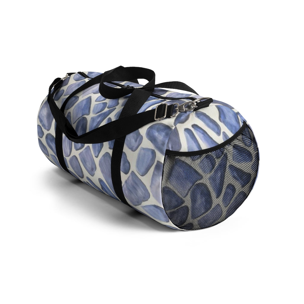 Blue Giraffe Printed Duffel Bag