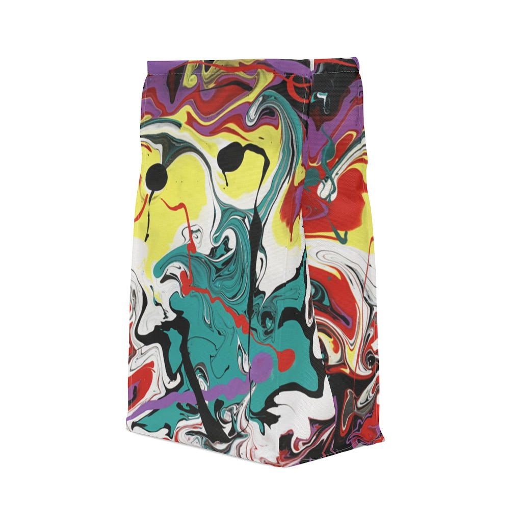 Abstract Art Printed Polyester Lunch Bag