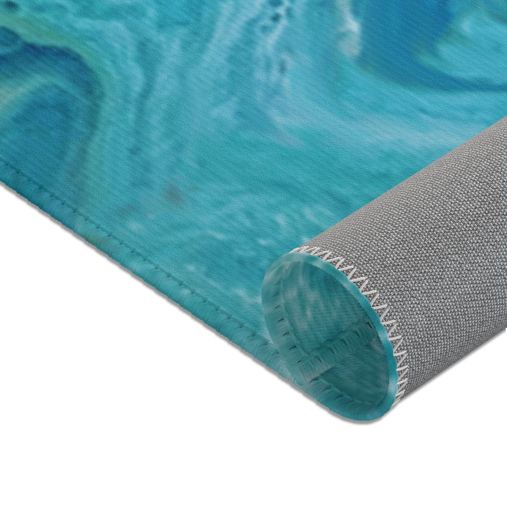 Abstract Landscape Printed Area Rugs