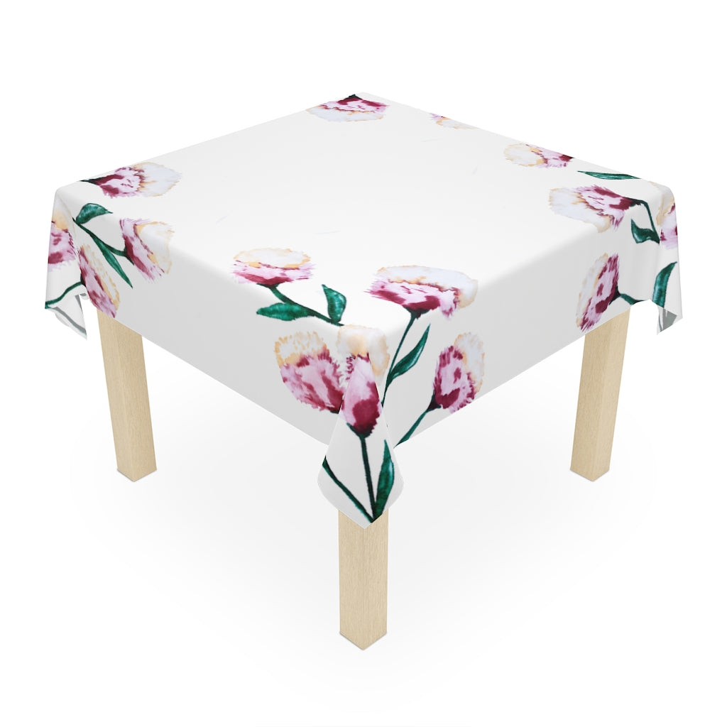 Watercolor Flower Printed Table Cloth