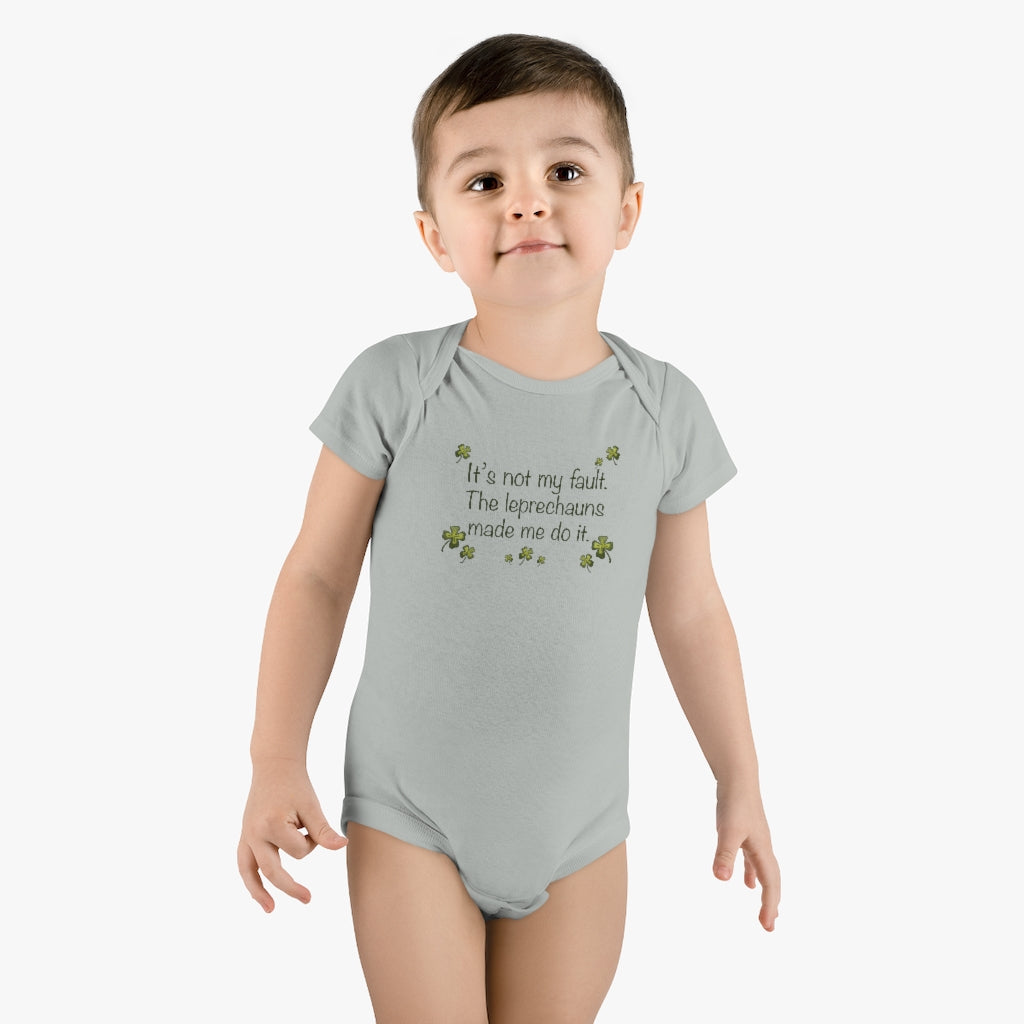 It's not my fault Baby Short Sleeve Onesie®