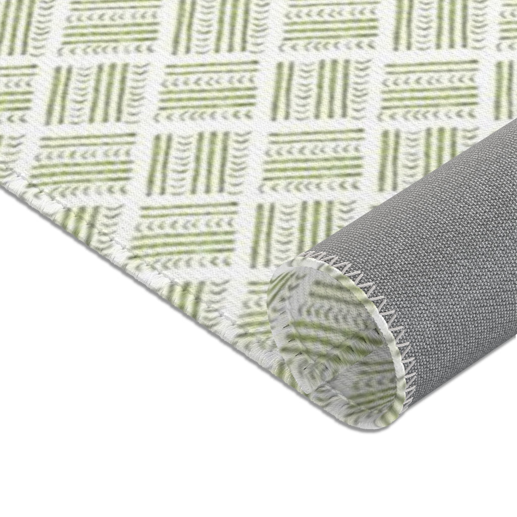Watercolor Basketweave Printed Area Rugs